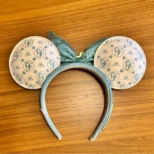 Disney Grand Floridian Blue and White Patterned Ears Headband
